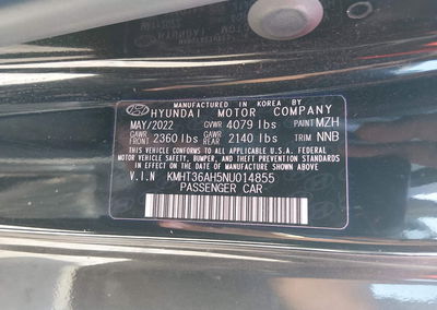 2022 Hyundai Veloster N, daño Front & Rear, Iaai lote 45033637, foto 9 de 19