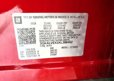 2019 Gmc Terrain Slt, daño Frontal, Copart lote 59263126, foto 13 de 15