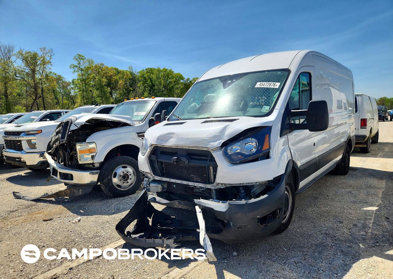 2021 Ford Transit T-250, daño Frontal, Copart lote 45472876