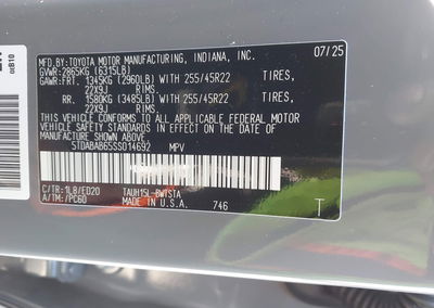 2025 Lexus Tx 500h F Sport Premium, daño Trasero, Iaai lote 44805652, foto 9 de 19