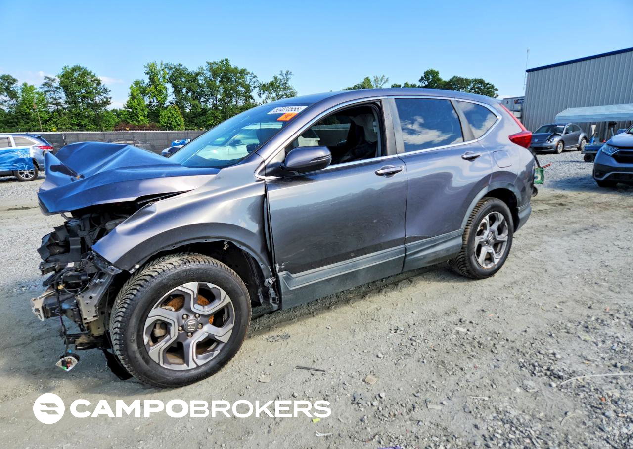 2019 Honda Cr-v Exl, Front End damage, Copart lot 55424556