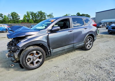 2019 Honda Cr-v Exl, daño Frontal, Copart lote 55424556