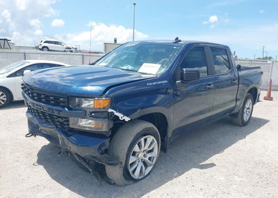 2022 Chevrolet Silverado 1500 Ltd 2wd  Short Bed Custom, Front End damage, Iaai lot 45182037, photo 2 of 16
