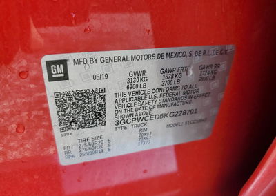 2019 Chevrolet Silverado C1500 Lt, Front End damage, Copart lot 55521176, photo 12 of 12
