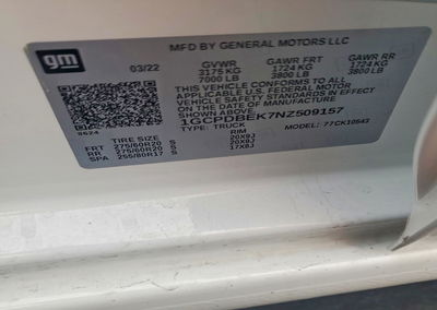 2022 Chevrolet Silverado K1500 Custom, Rear End damage, Copart lot 72154095, photo 12 of 12