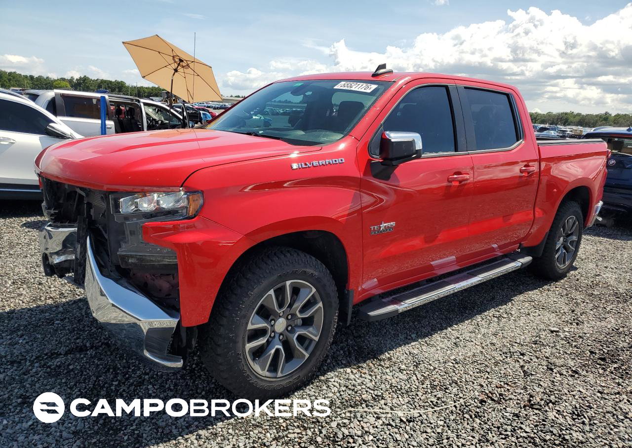 2019 Chevrolet Silverado C1500 Lt, Front End damage, Copart lot 55521176