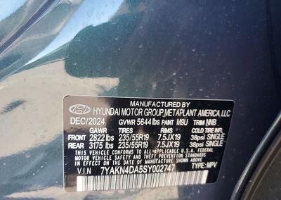 2025 Hyundai Ioniq 5 Sel, Side damage, Copart lot 58992096, photo 12 of 12