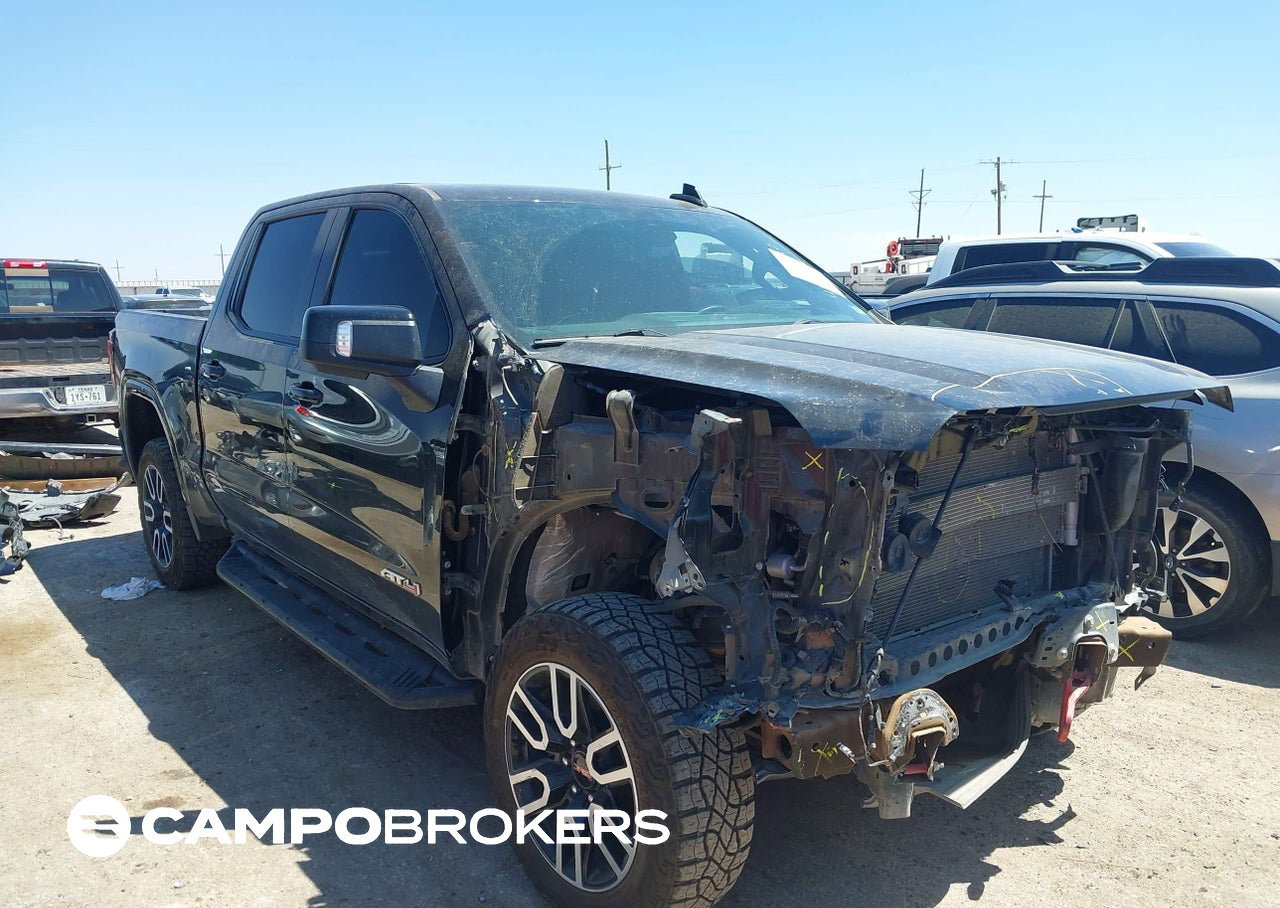 2019 Gmc Sierra 1500 At4, Front End damage, Iaai lot 45073892