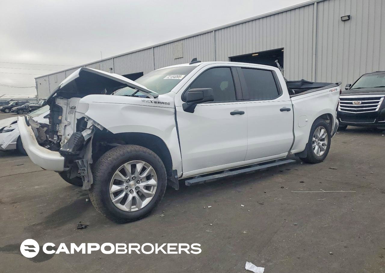 2022 Chevrolet Silverado K1500 Custom, Rear End damage, Copart lot 72154095