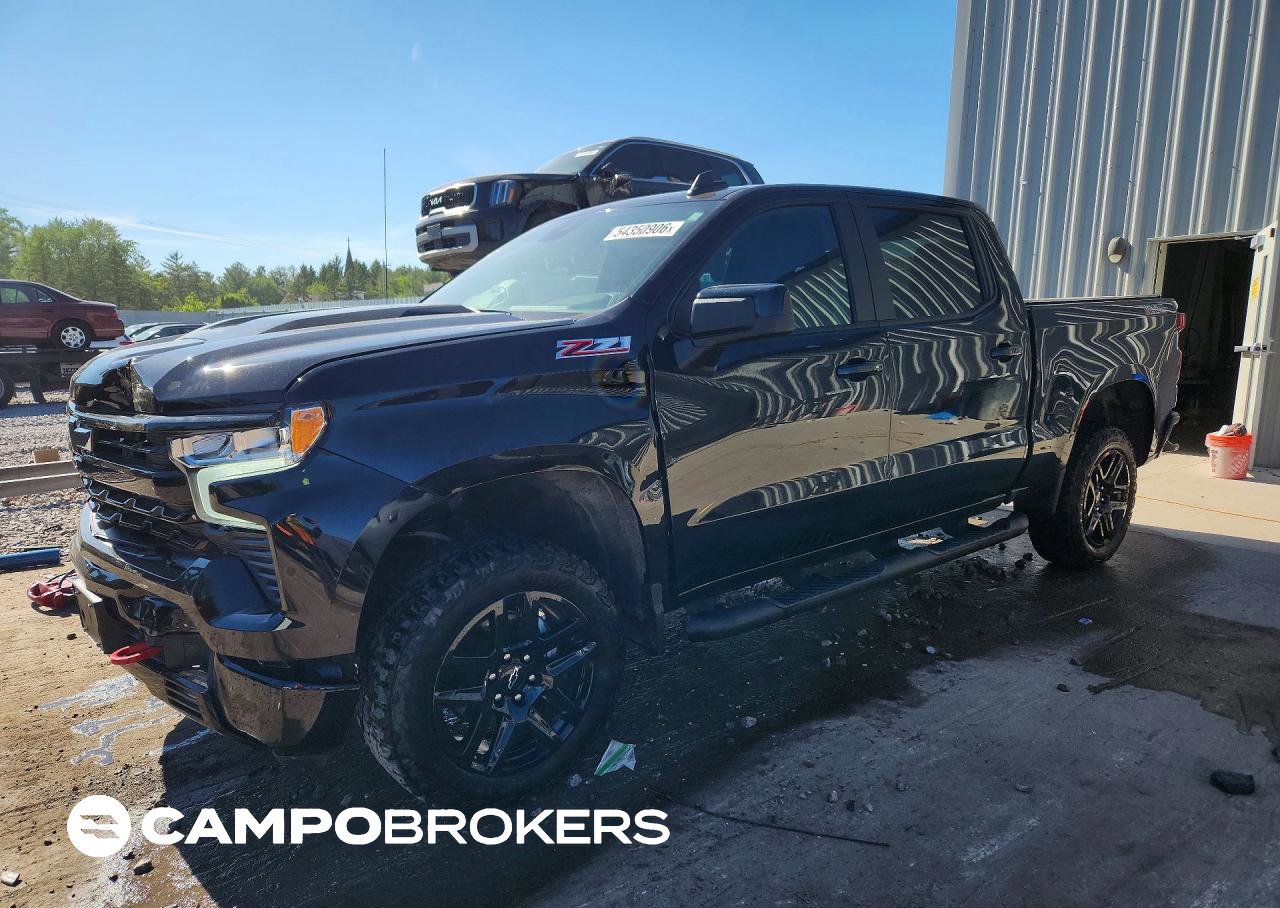 2025 Chevrolet Silverado K1500 Lt Trail Boss, Front End damage, Copart lot 54350906