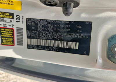 2019 Toyota Sienna Xle 8-passenger, daño Granizo, Copart lote 55592236, foto 13 de 13