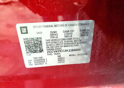 2019 Chevrolet Silverado Ld K1500 Lt, Front End damage, Copart lot 54902536, photo 12 of 14