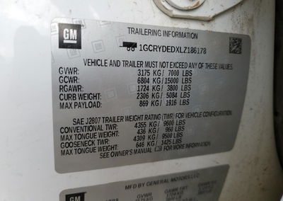 2020 Chevrolet Silverado K1500 Lt, daño Frontal, Copart lote 84855764, foto 12 de 12