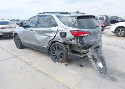 2023 Chevrolet Equinox Awd Rs, Left Rear damage, Iaai lot 44876927, photo 3 of 16