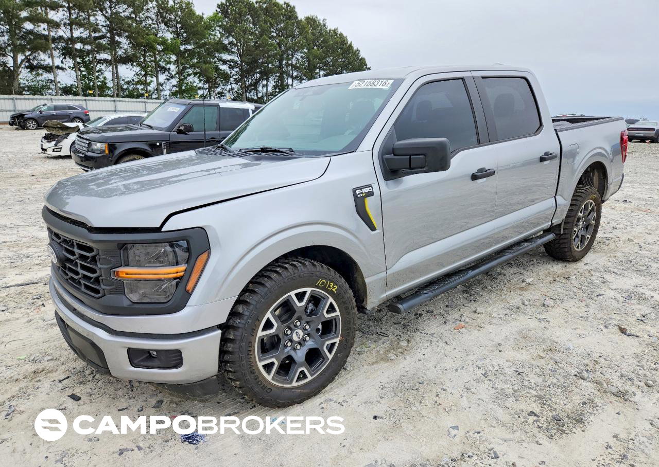 2024 Ford F150 Stx, daño Trasero, Copart lote 52158316
