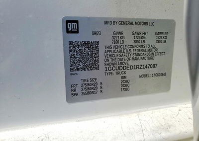 2024 Chevrolet Silverado K1500 Lt, daño Frontal, Copart lote 53732856, foto 12 de 12