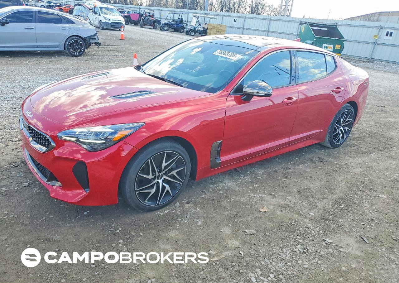 2022 Kia Stinger Gt-line, uszkodzenie: Przód, Copart lot 78803705