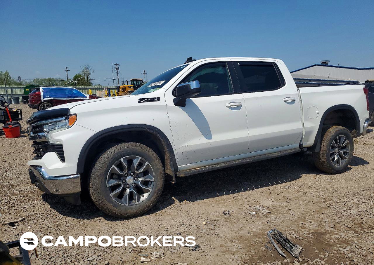 2024 Chevrolet Silverado K1500 Lt, daño Frontal, Copart lote 53732856