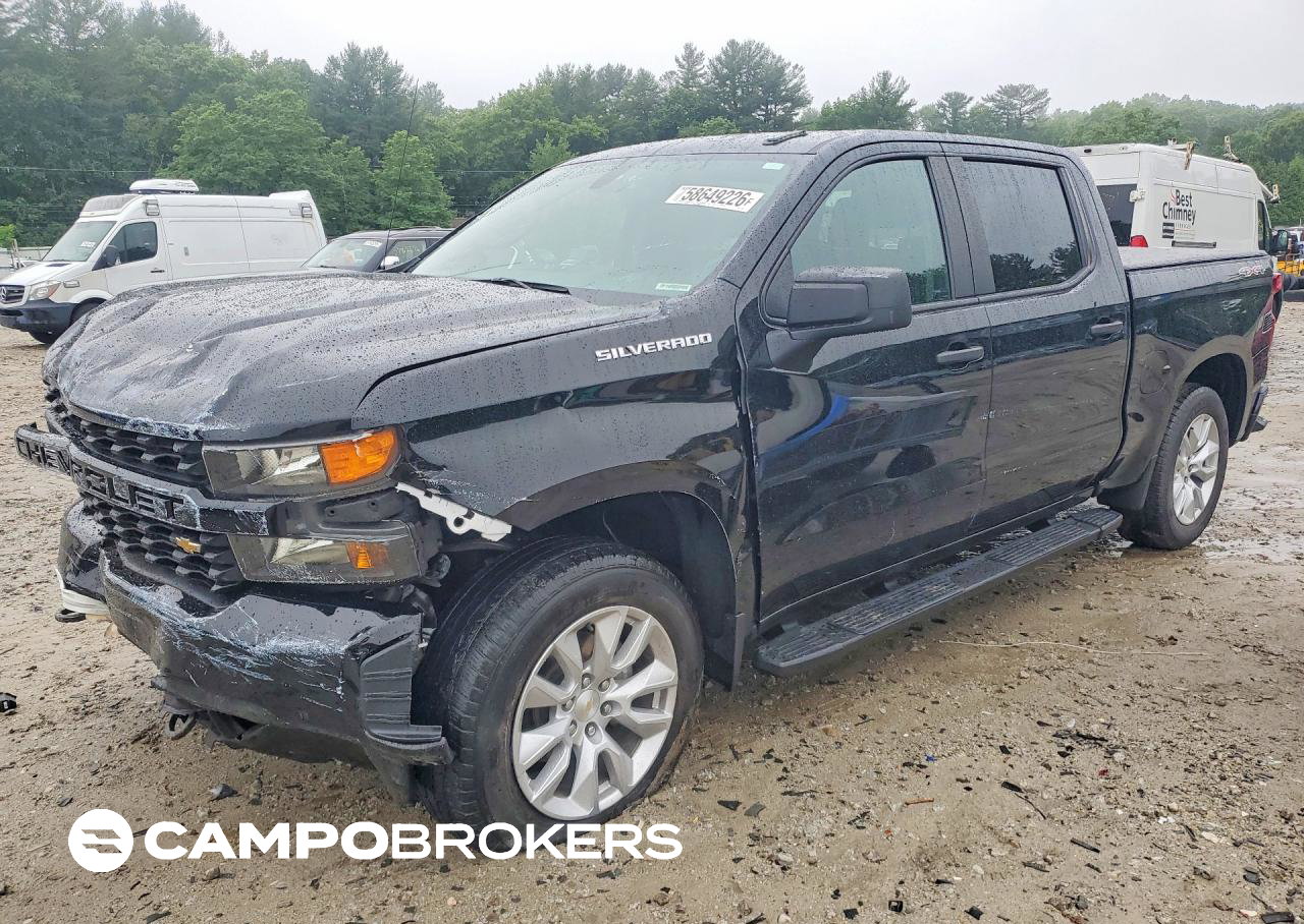 2022 Chevrolet Silverado Ltd K1500 Custom, Front End damage, Copart lot 58649226
