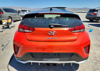 2019 Hyundai Veloster Turbo Ultimate, daño Lateral, Copart lote 56174466, foto 6 de 12