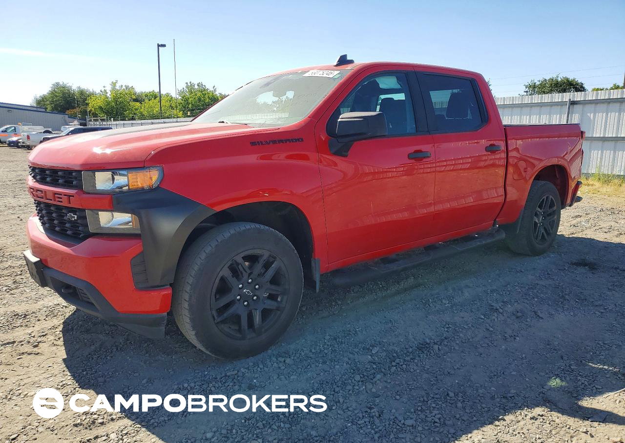 2021 Chevrolet Silverado C1500 Custom, uszkodzenie: Bok, Copart lot 53075246