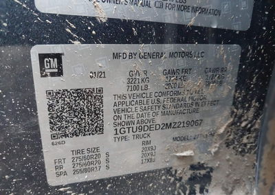 2021 Gmc Sierra 1500 4wd  Short Box Slt, Rollover damage, Iaai lot 44991237, photo 9 of 16