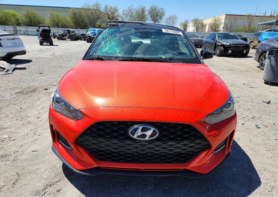 2019 Hyundai Veloster Turbo Ultimate, daño Lateral, Copart lote 56174466, foto 5 de 12