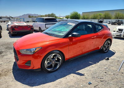 2019 Hyundai Veloster Turbo Ultimate, daño Lateral, Copart lote 56174466