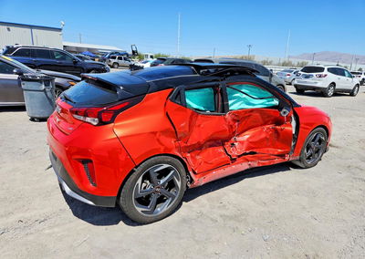 2019 Hyundai Veloster Turbo Ultimate, daño Lateral, Copart lote 56174466, foto 3 de 12