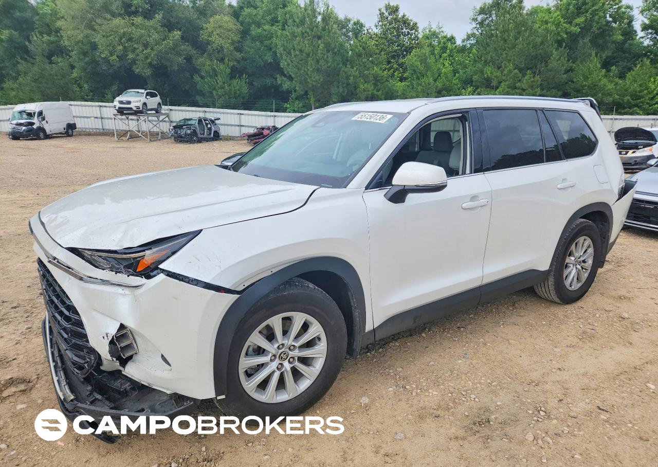 2024 Toyota Grand Highlander Xle, uszkodzenie: Przód, Copart lot 55150136