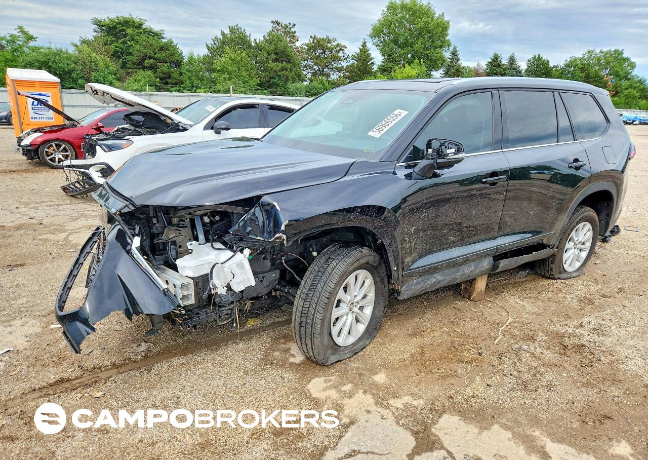 2026 Toyota Grand Highlander Xle, Front End damage, Copart lot 56966556