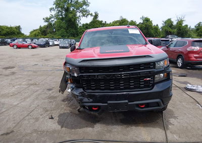 2020 Chevrolet Silverado 1500 4wd  Short Bed Custom Trail Boss, daño Frontal, Iaai lote 45297325, foto 12 de 16