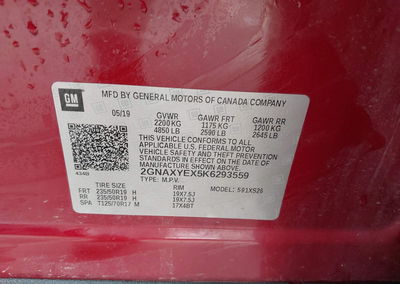 2019 Chevrolet Equinox Premier, uszkodzenie: Przód, Iaai lot 45224997, zdjęcie 9 z 17