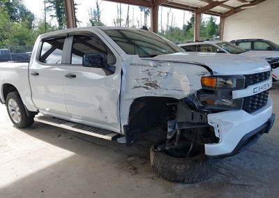 2021 Chevrolet Silverado 1500 2wd  Short Bed Custom, daño Frontal derecho, Iaai lote 45482066