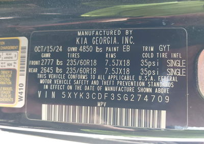 2025 Kia Sportage Ex, daño Lateral izquierdo, Iaai lote 45055912, foto 9 de 17