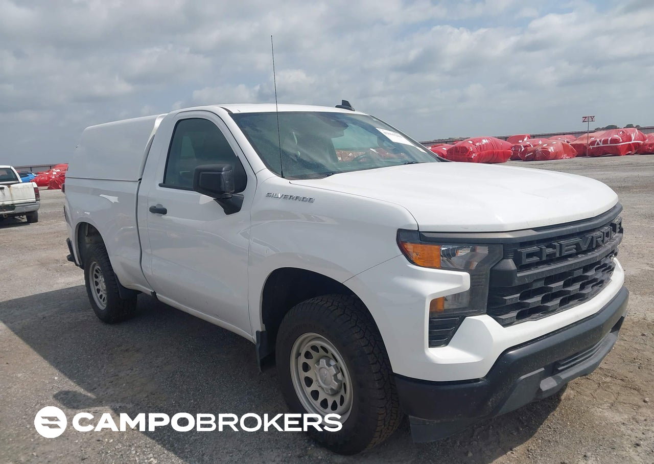 2023 Chevrolet Silverado 1500 2wd  Standard Bed Wt, uszkodzenie: Tył, Iaai lot 45069280