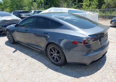 2021 Tesla Model S Long Range Dual Motor All-wheel Drive, daño Mecánico, Iaai lote 45511477, foto 3 de 17