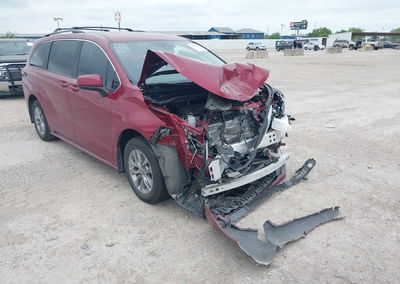 2025 Toyota Sienna Le, daño Frontal, Iaai lote 45374933, foto 1 de 17