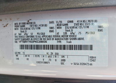 2023 Ford Transit T-250, uszkodzenie: Przód, Copart lot 58256976, zdjęcie 14 z 14