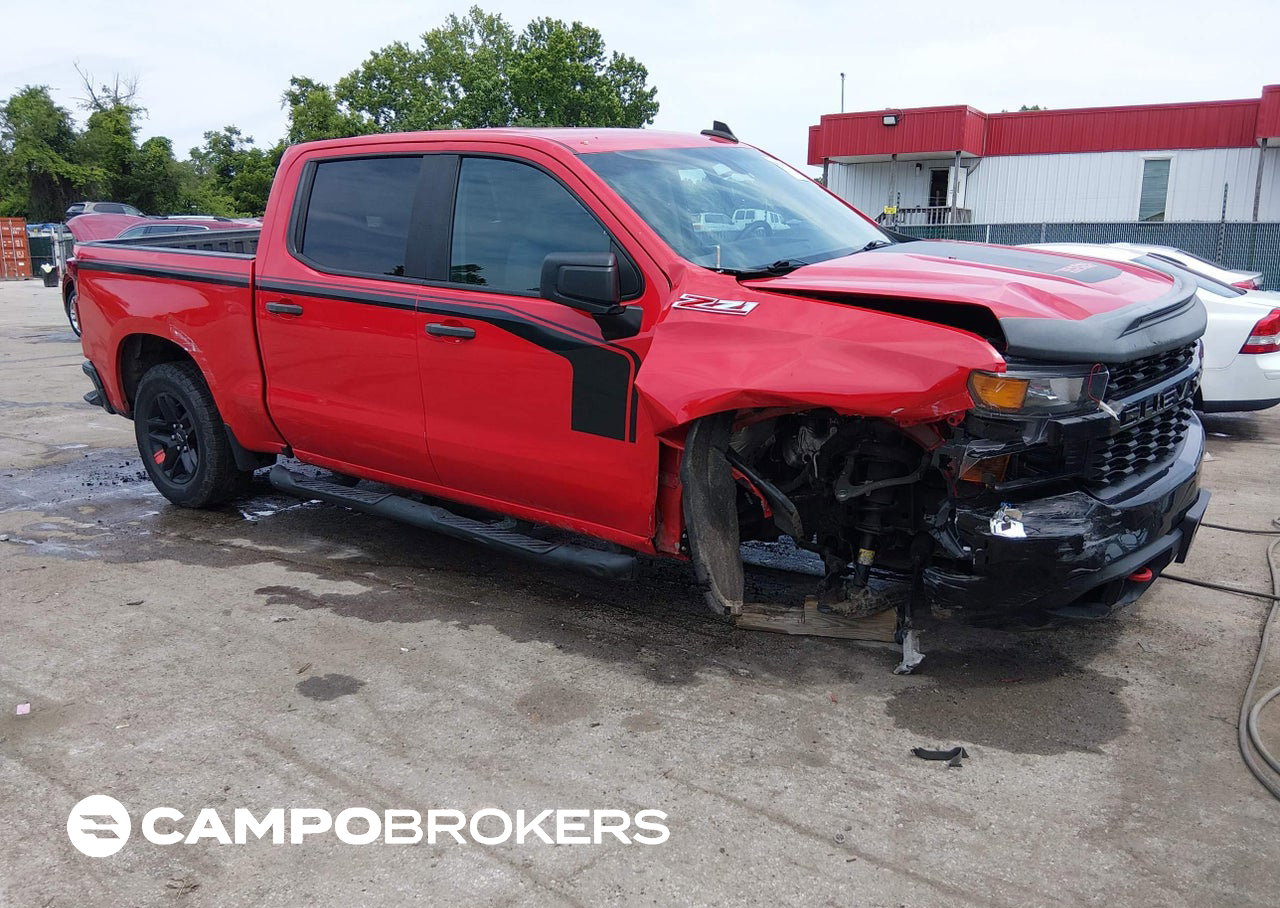 2020 Chevrolet Silverado 1500 4wd  Short Bed Custom Trail Boss, daño Frontal, Iaai lote 45297325