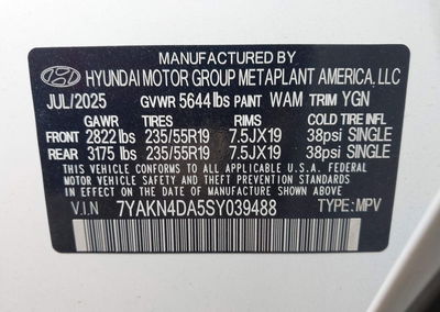 2025 Hyundai Ioniq 5 Sel, Front End damage, Iaai lot 44752713, photo 9 of 16