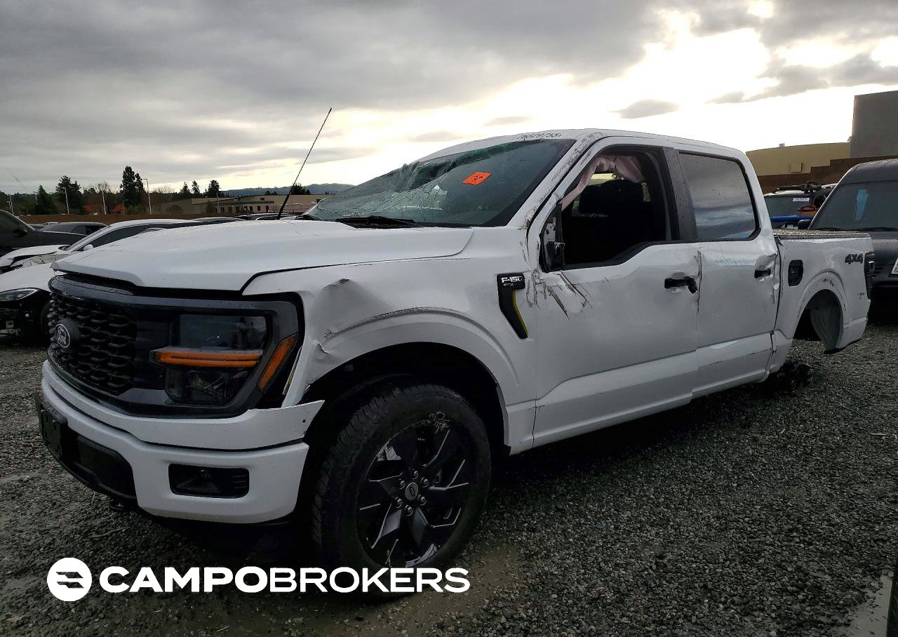 2025 Ford F150 Stx, Rollover damage, Copart lot 76829755