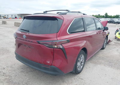 2025 Toyota Sienna Le, daño Frontal, Iaai lote 45374933, foto 4 de 17