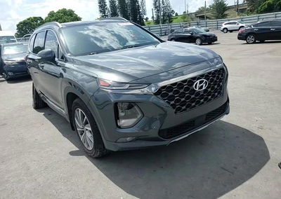 2020 Hyundai Santa Fe Limited, daño Bajos, Copart lote 55729076, foto 13 de 14