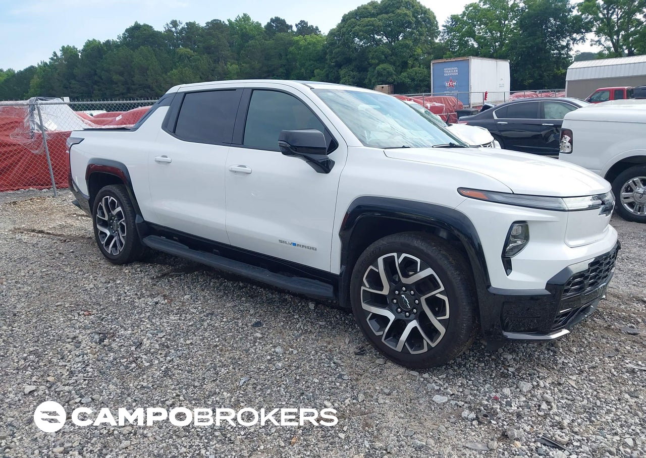 2024 Chevrolet Silverado Ev First-edition Rst 4wd, daño Lateral izquierdo, Iaai lote 45181117