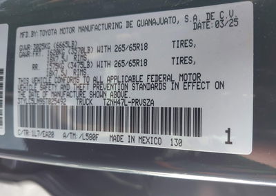 2025 Toyota Tacoma Hybrid Trd Sport 4wd, uszkodzenie: Left & Right Side, Iaai lot 45424348, zdjęcie 9 z 18