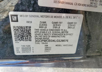 2020 Chevrolet Silverado C1500 Lt, uszkodzenie: Pożar, Copart lot 55517796, zdjęcie 12 z 13