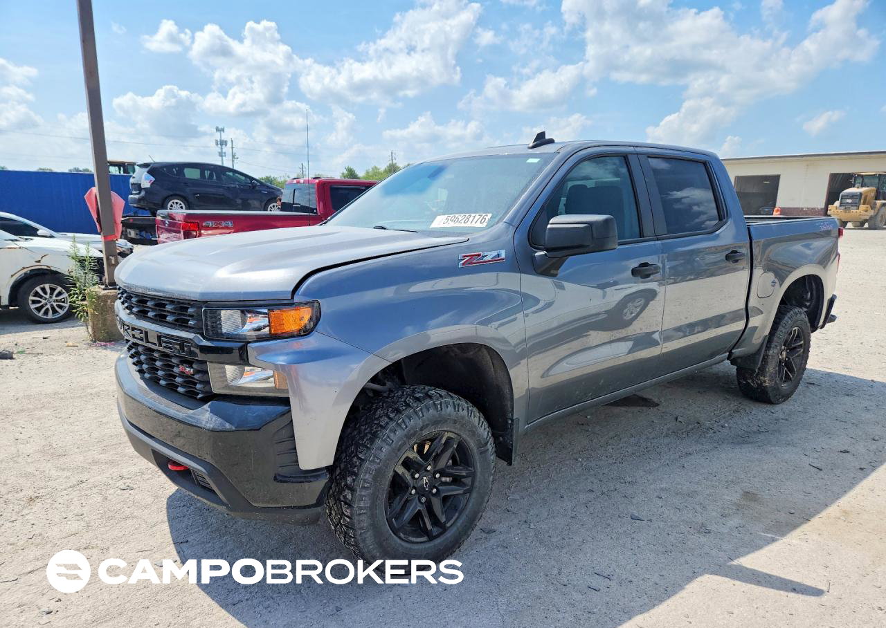 2021 Chevrolet Silverado K1500 Trail Boss Custom, uszkodzenie: Zalanie, Copart lot 59628176