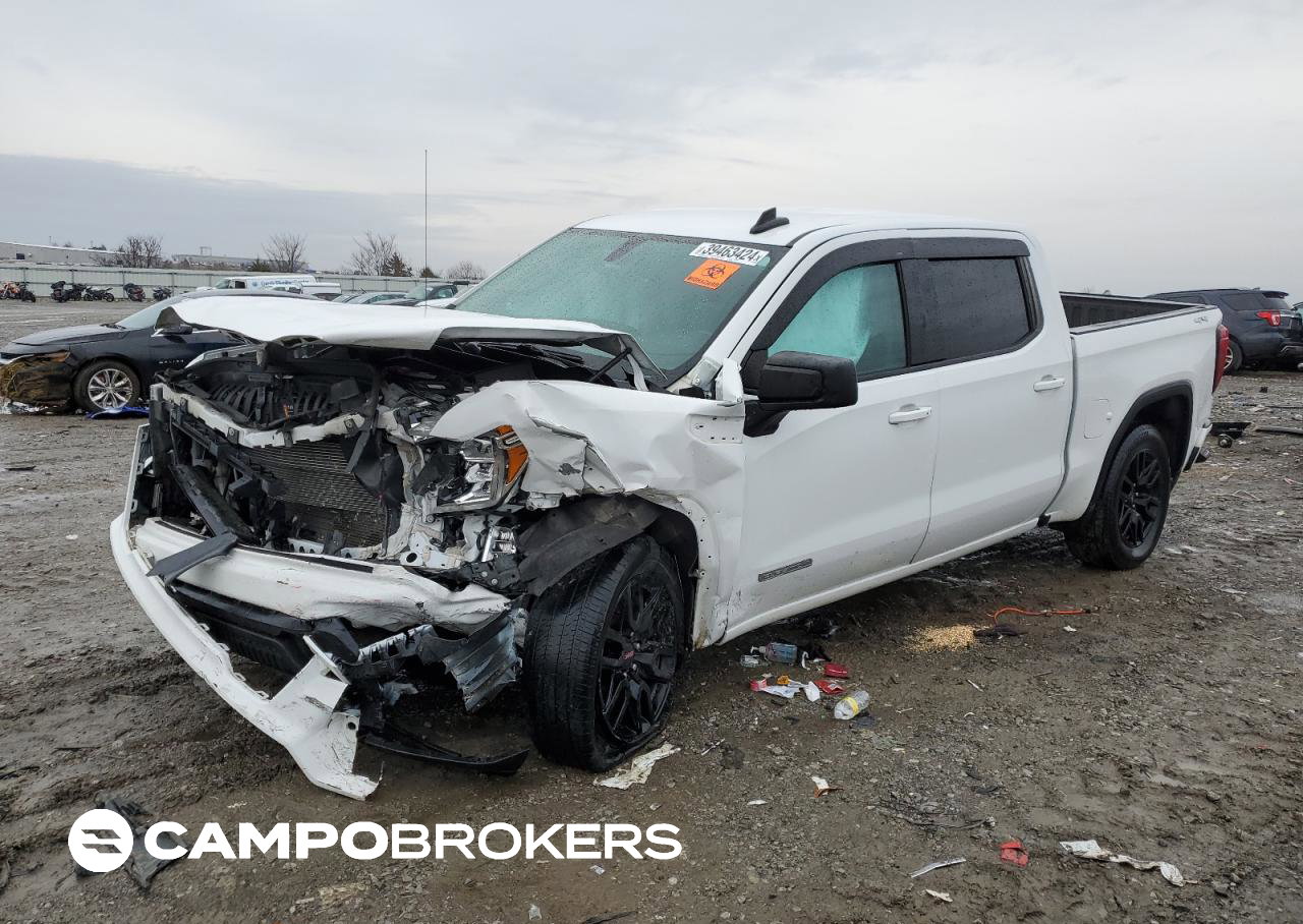 2020 Gmc Sierra K1500 Elevation, daño Frontal, Copart lote 39463424
