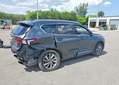 2020 Hyundai Santa Fe Limited, daño Bajos, Copart lote 55729076, foto 3 de 14